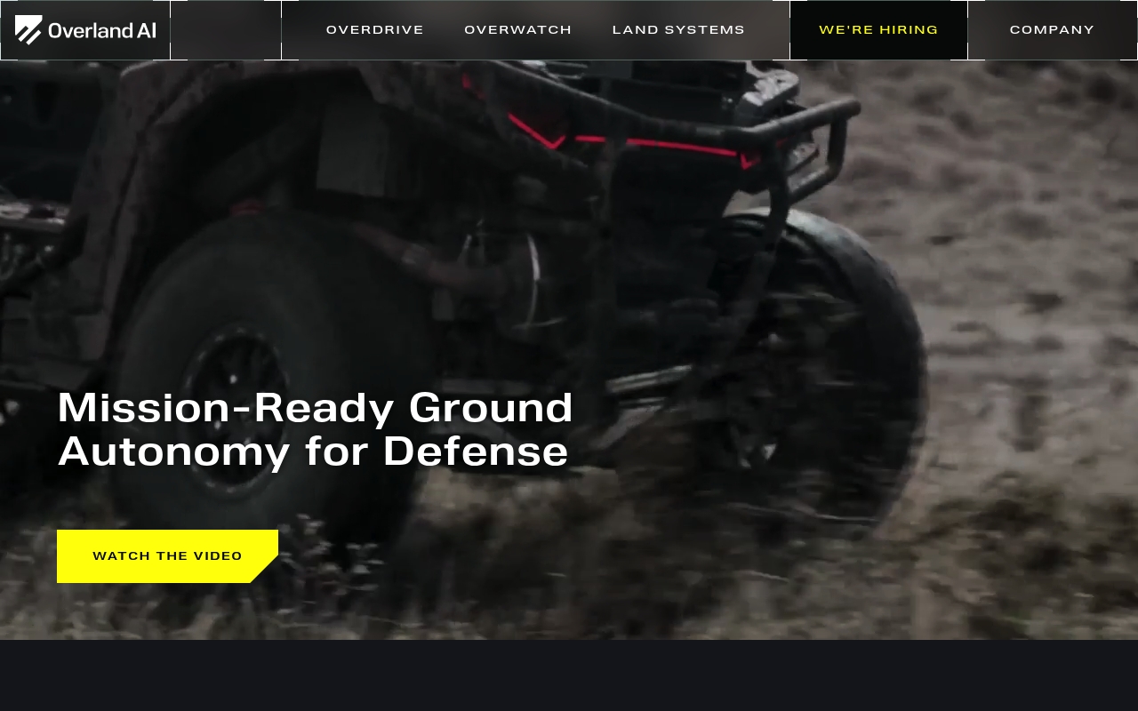 Overland AI website