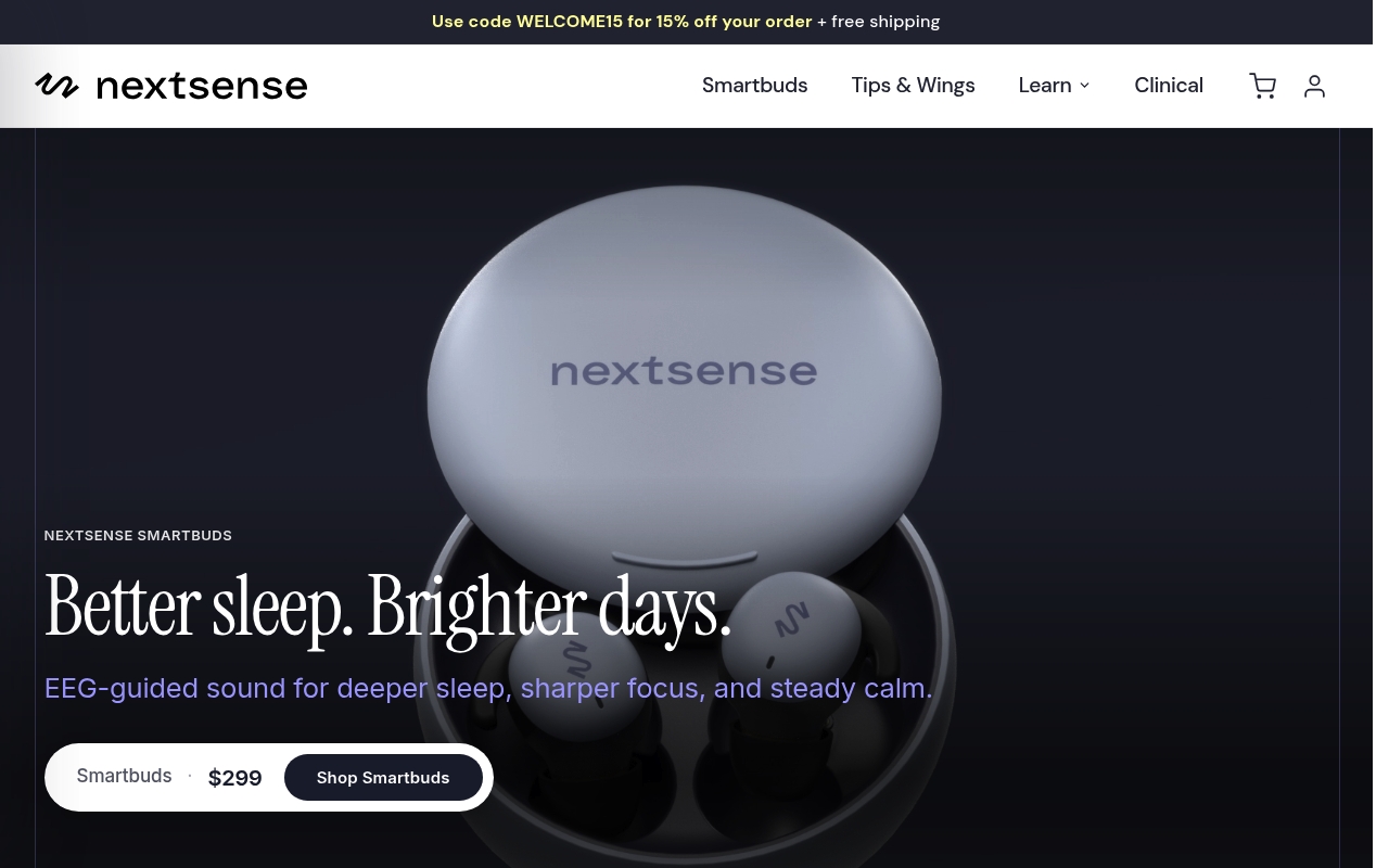 NextSense website