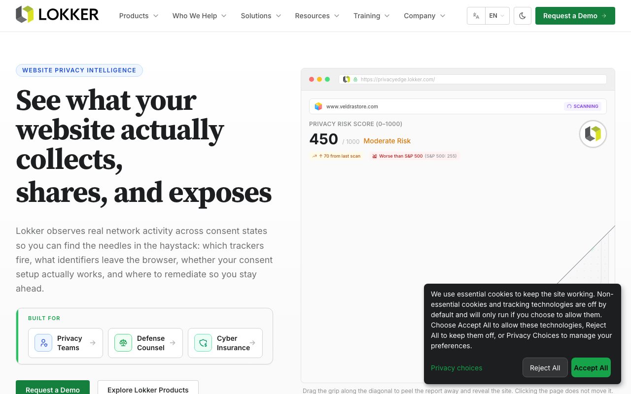 LOKKER website
