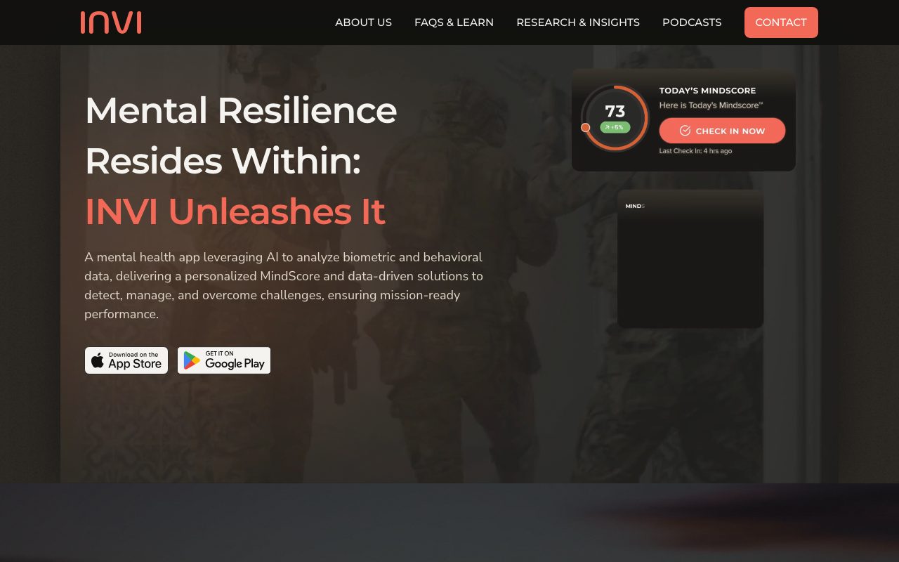 INVI Mindhealth website