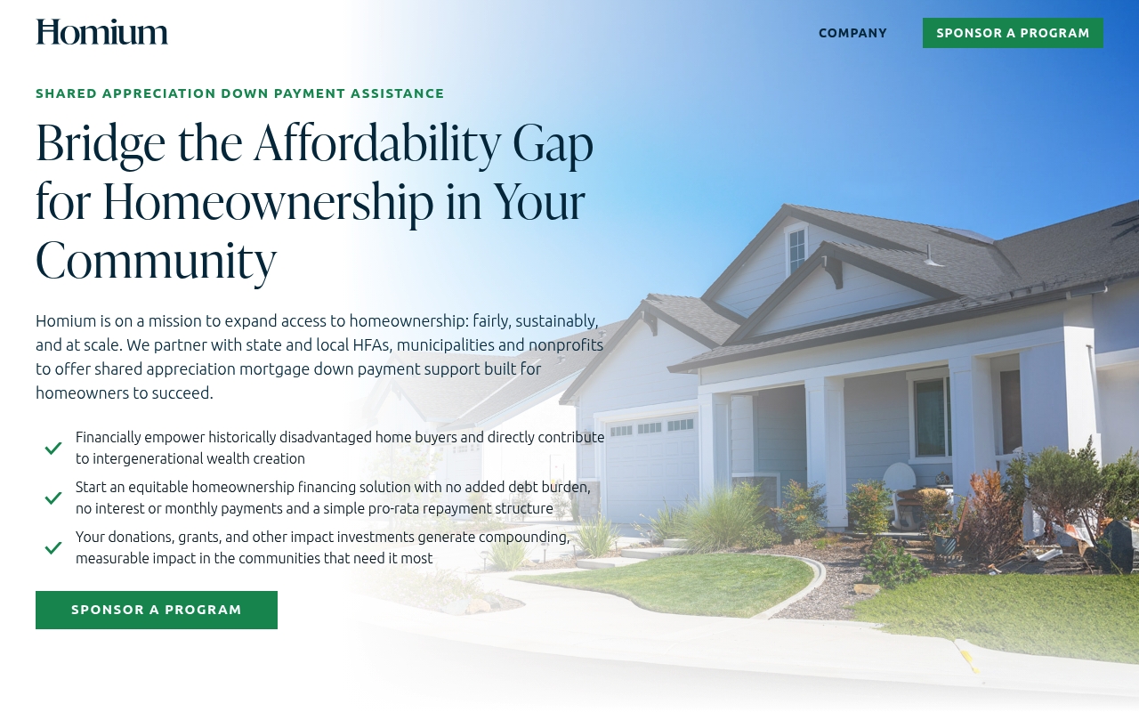 Homium website