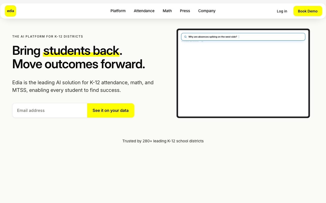 Edia website