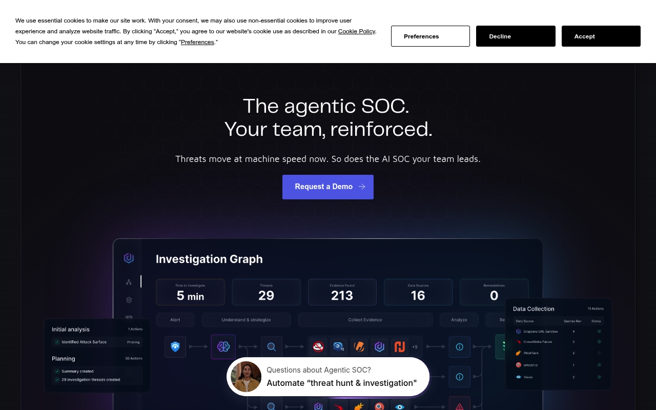 Dropzone AI website