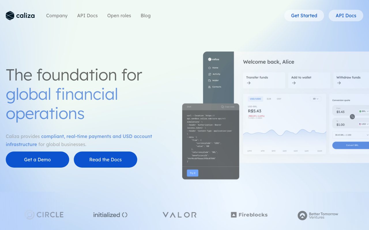Caliza website