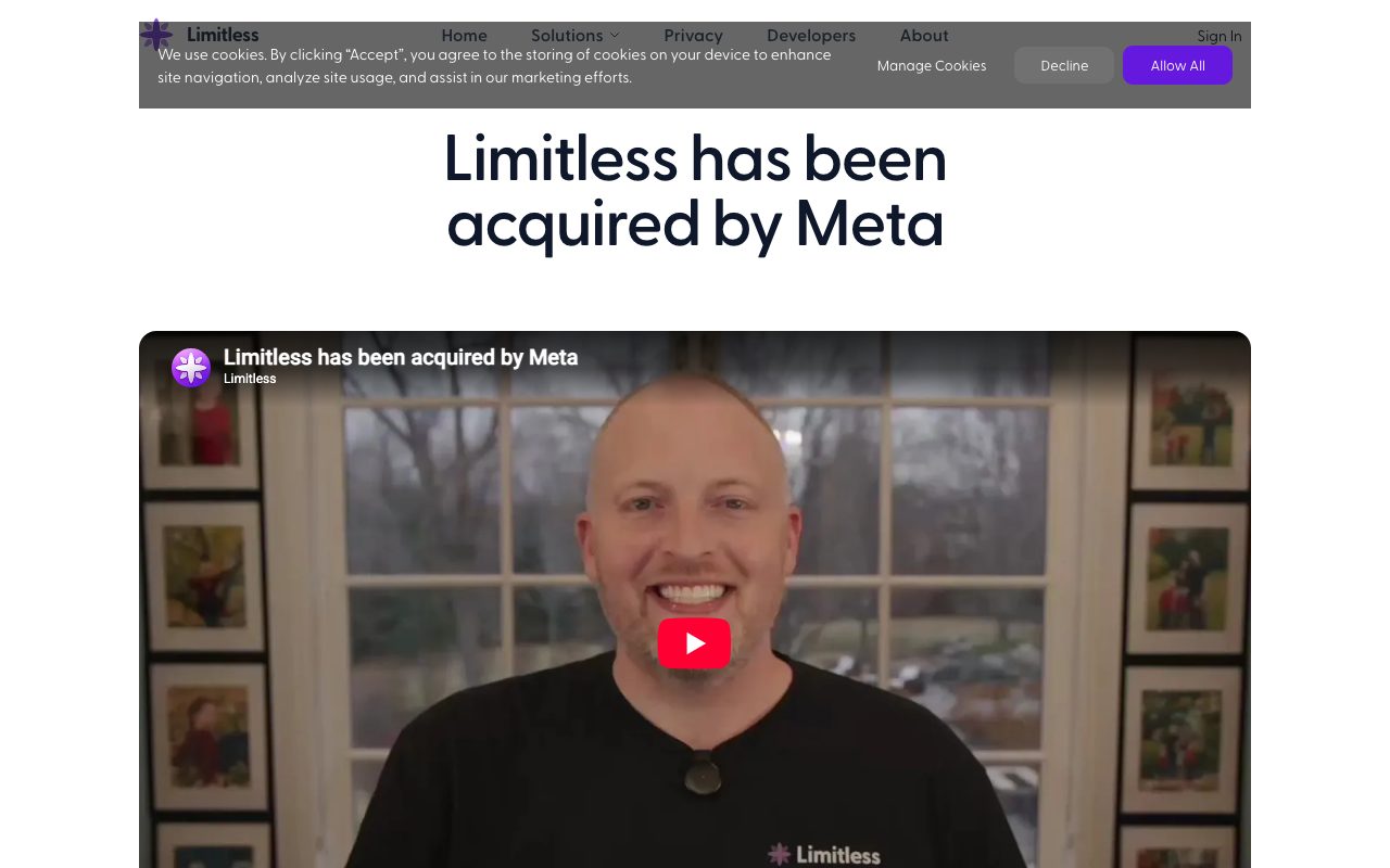 Limitless AI website