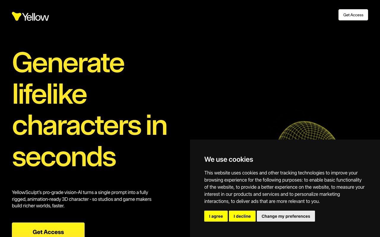 Yellow3D website