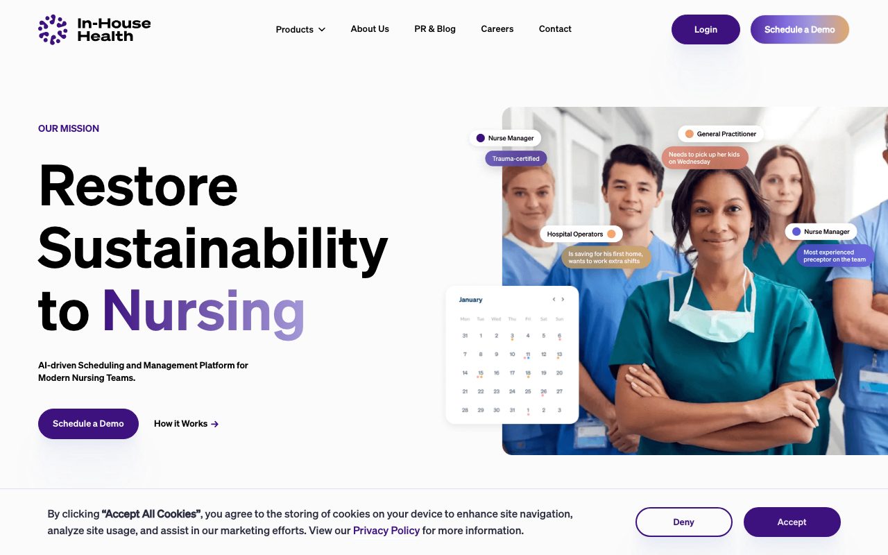 InHouse Health website