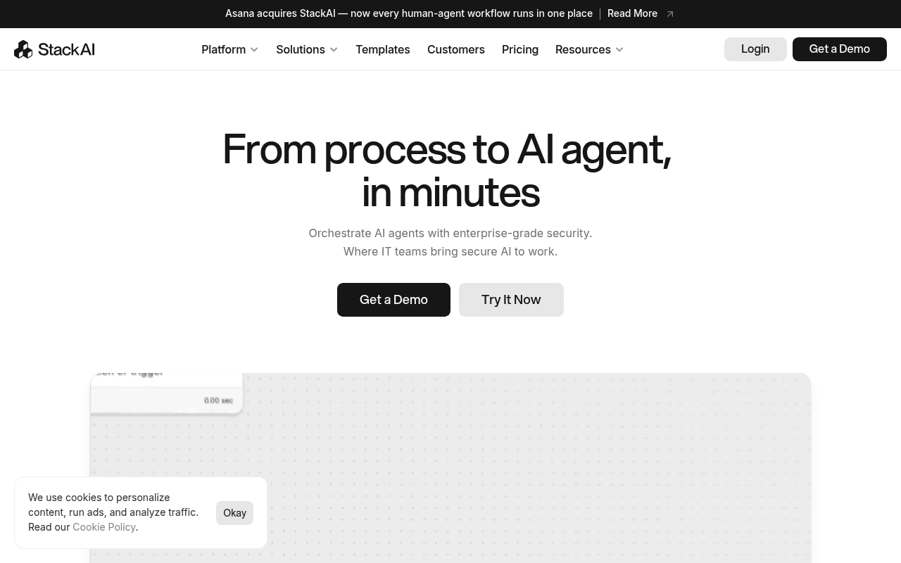 Stack AI website