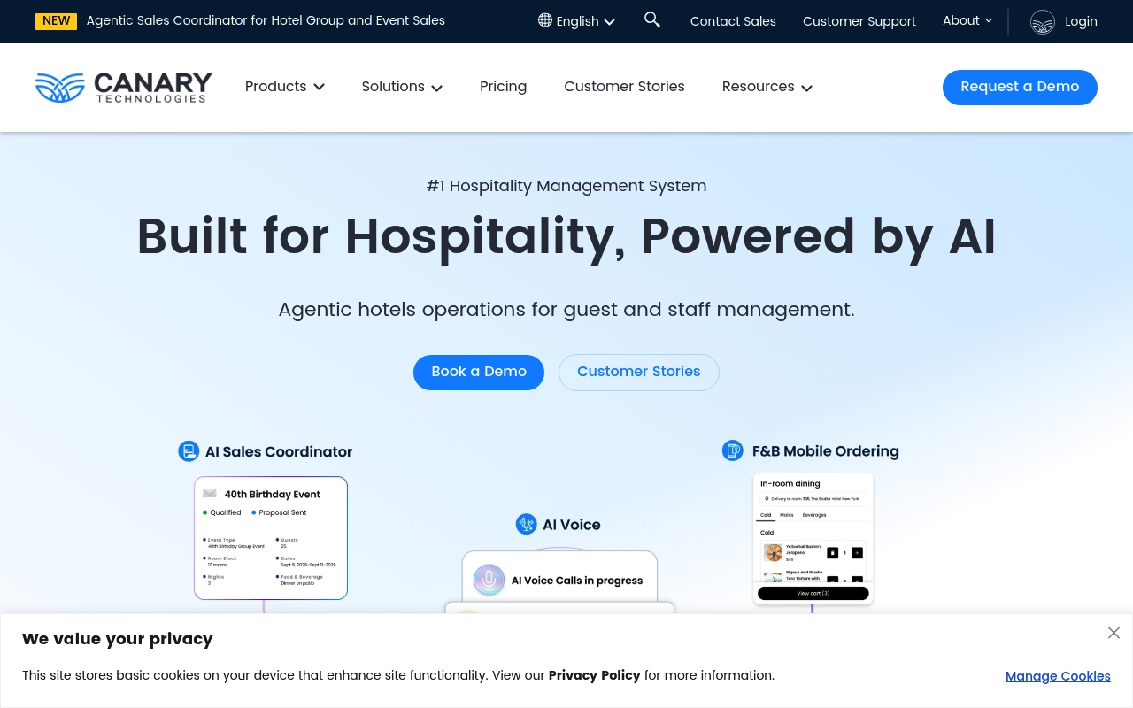Canary Technologies website