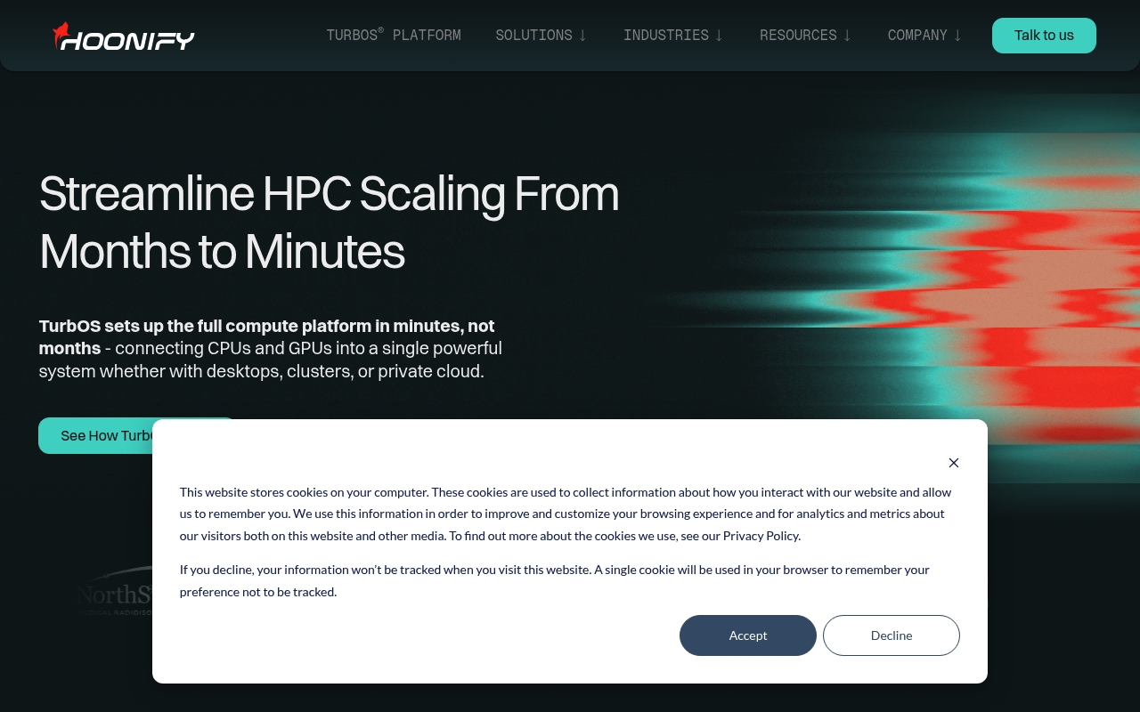 Hoonify Technologies website