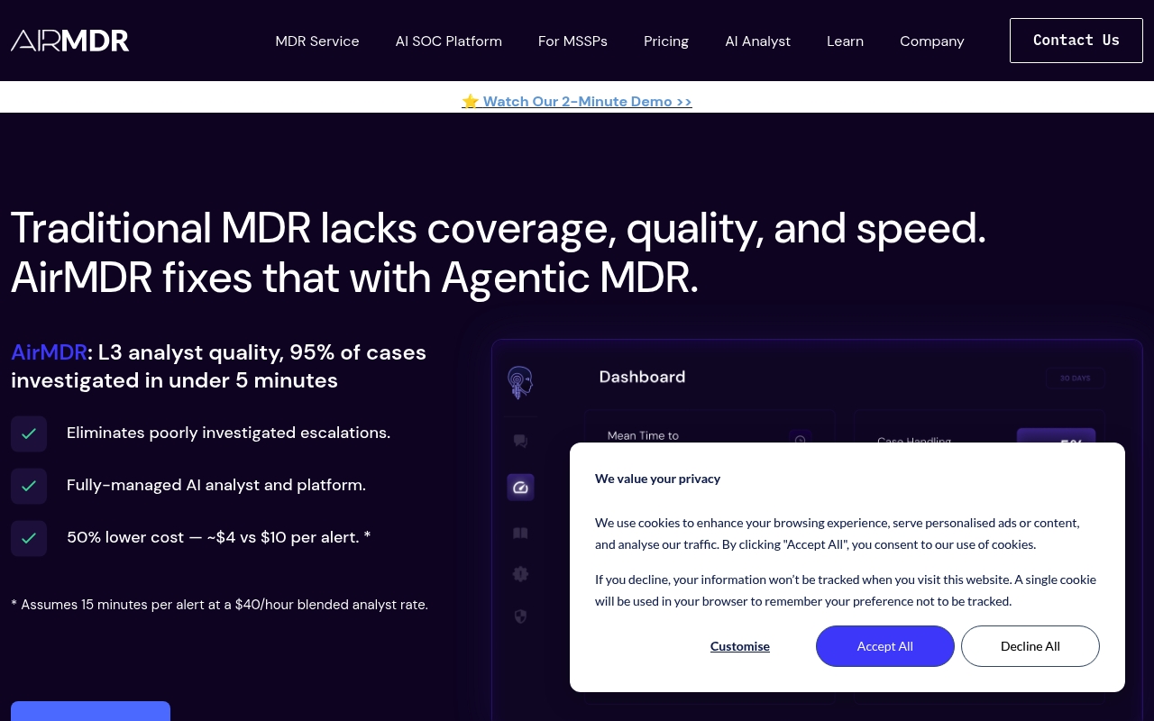 AirMDR website