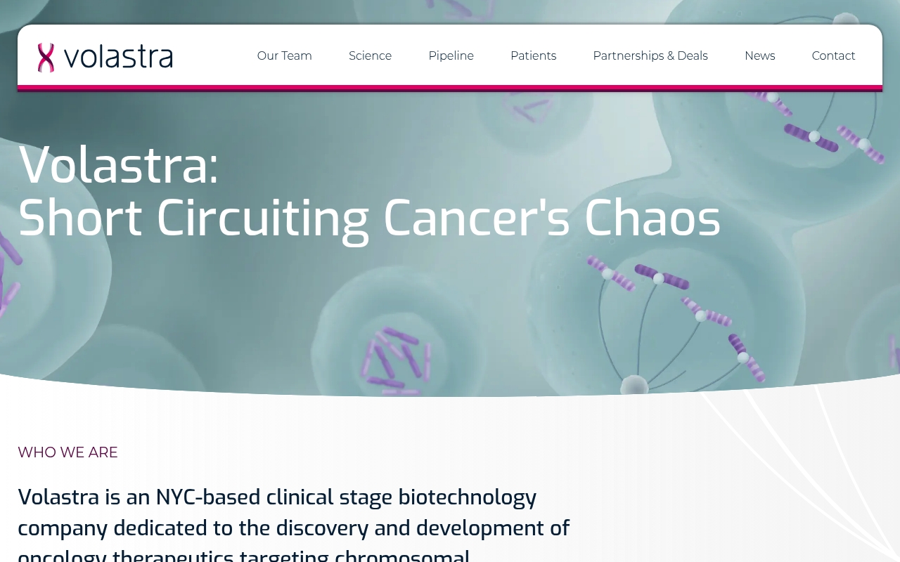 Volastra Therapeutics website