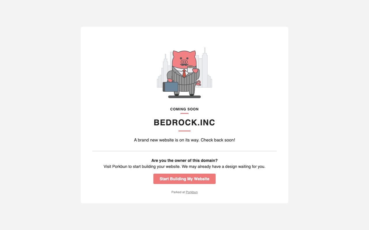 Bedrock Materials website