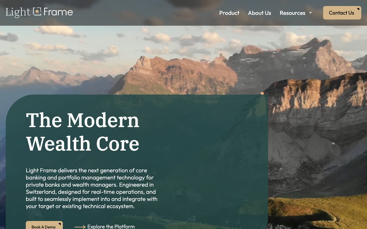 Light Frame website