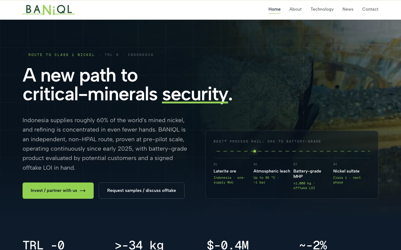 BANIQL website