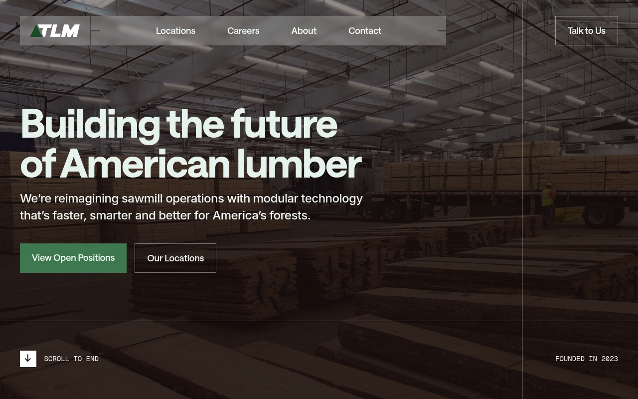 The Lumber Manufactory website