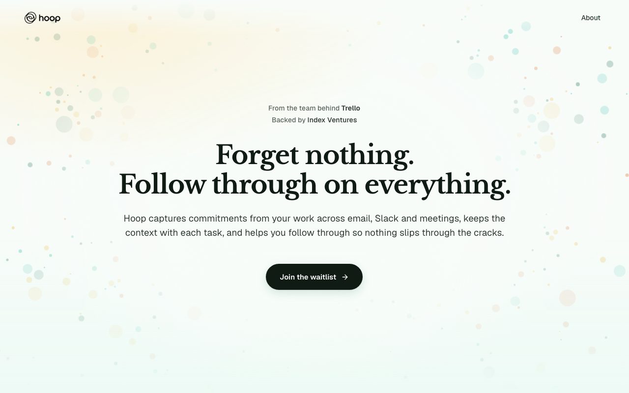 Hoop website