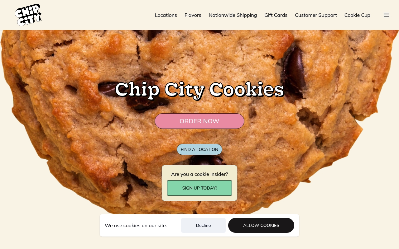 Chip City website