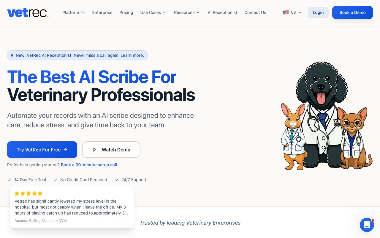 VetRec website