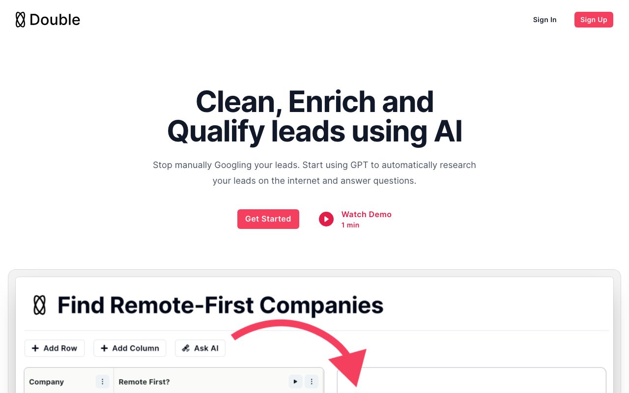 Double website