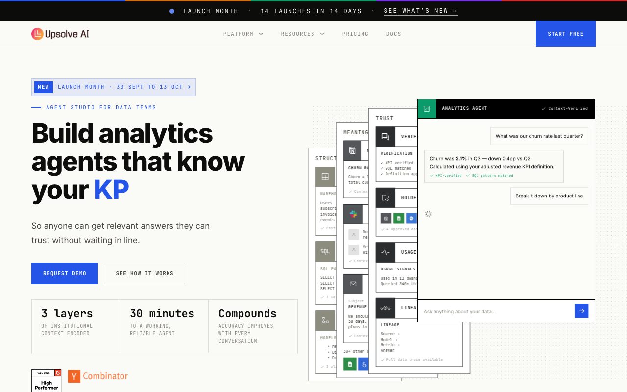 Upsolve AI website