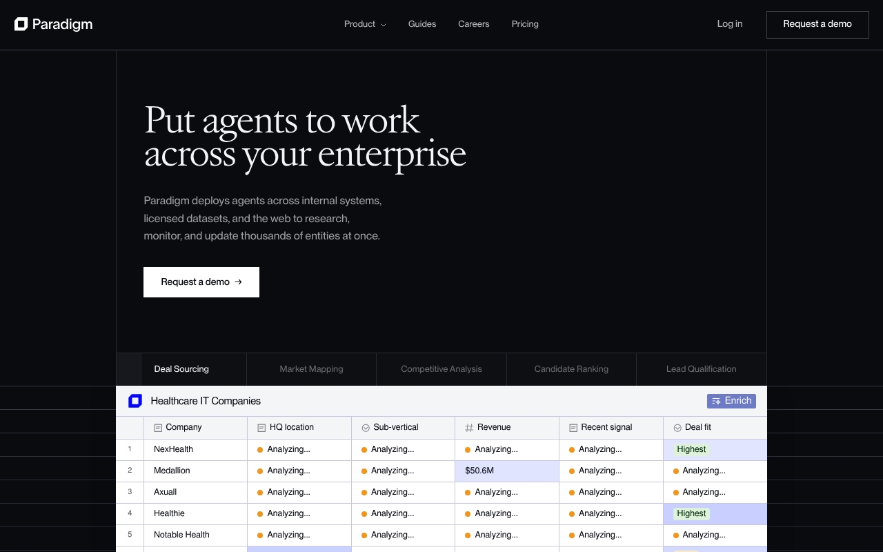 Paradigm website