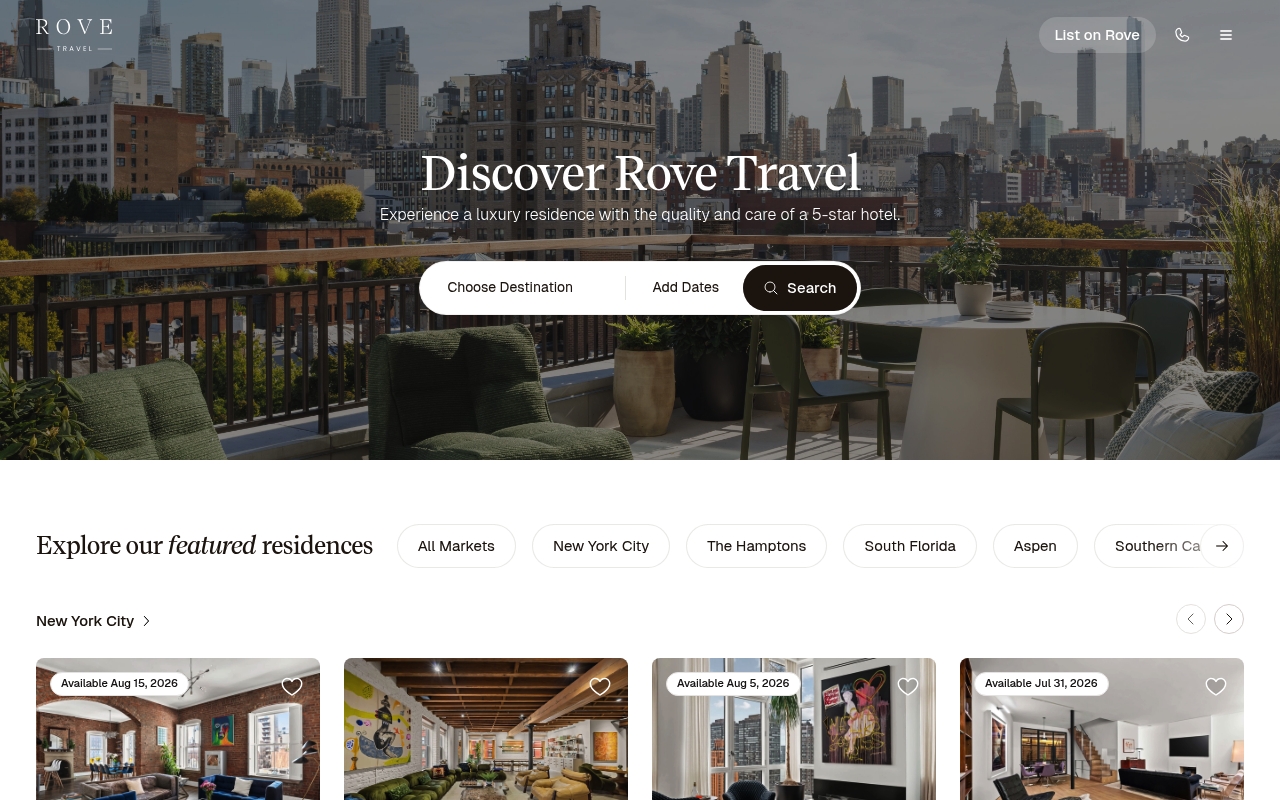 Rove website