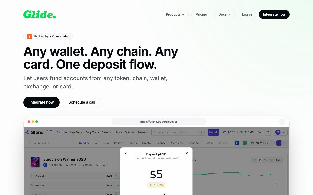 Glide website