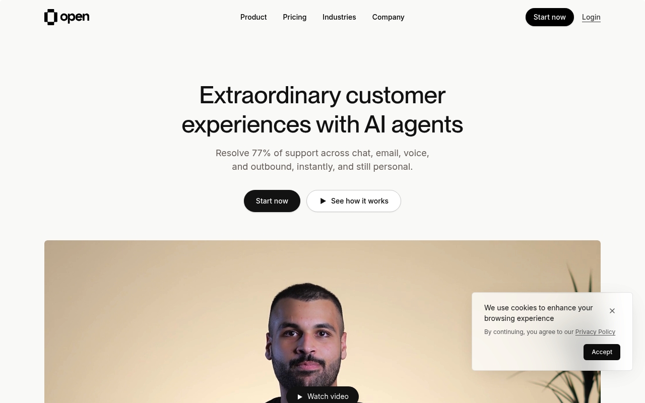 Open website