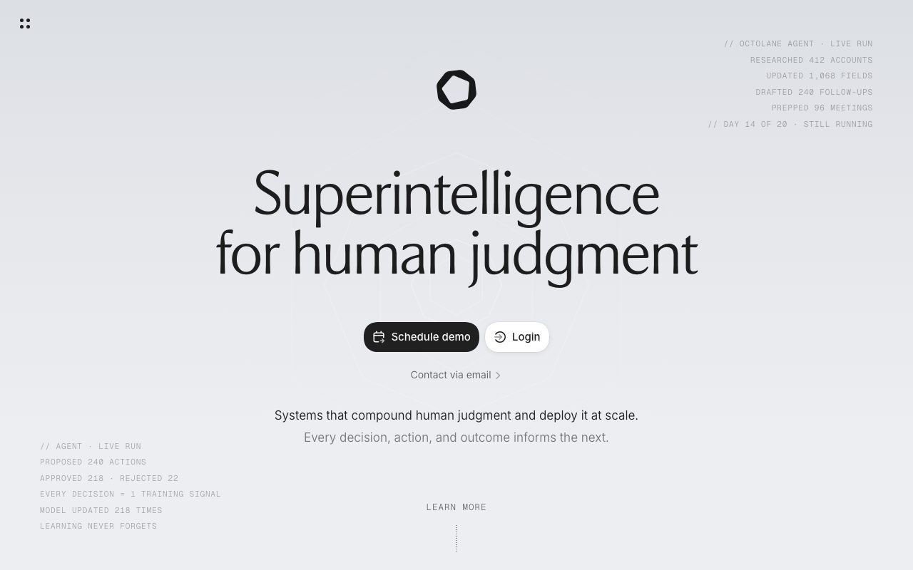 Octolane AI website