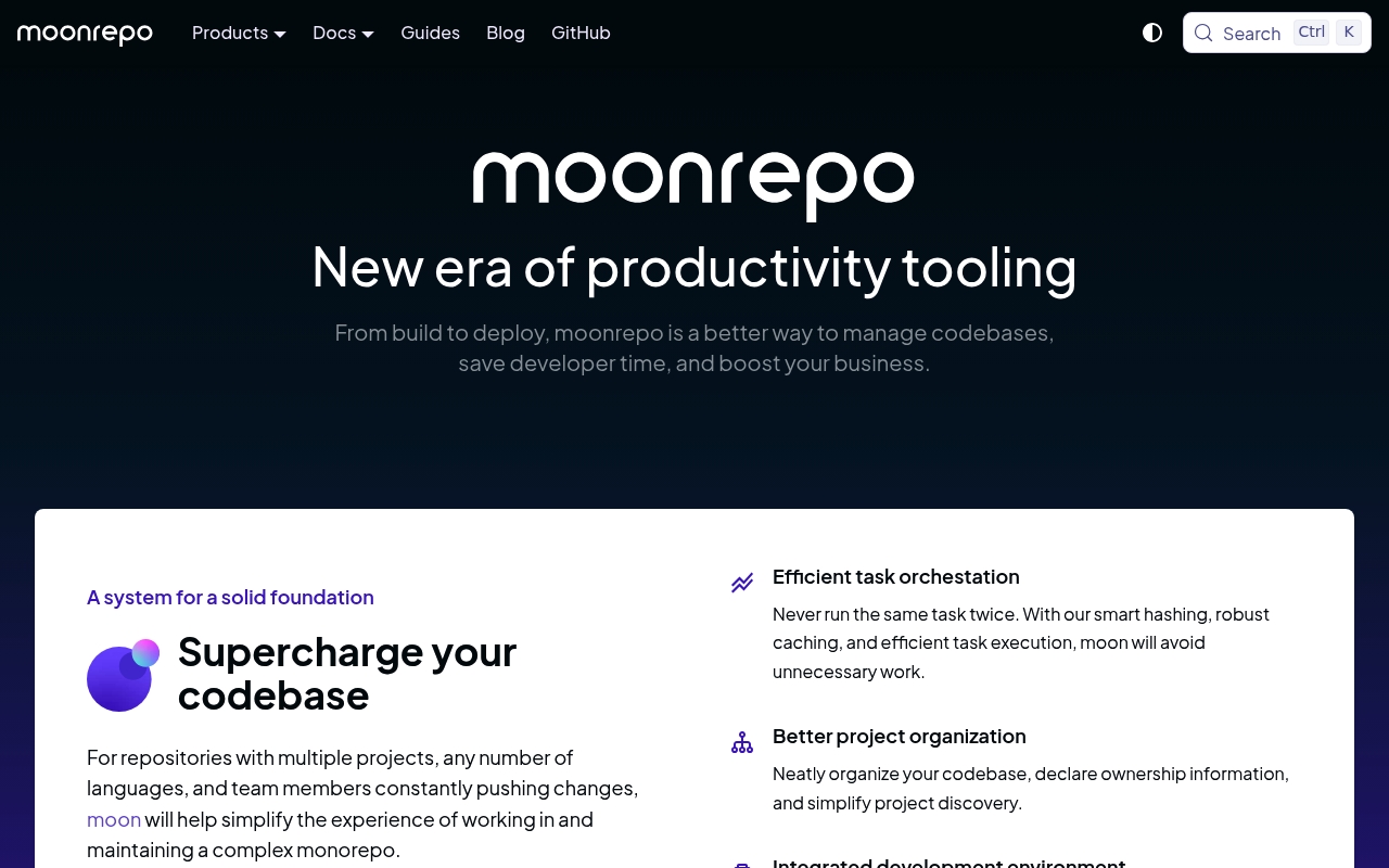 Moonrepo website