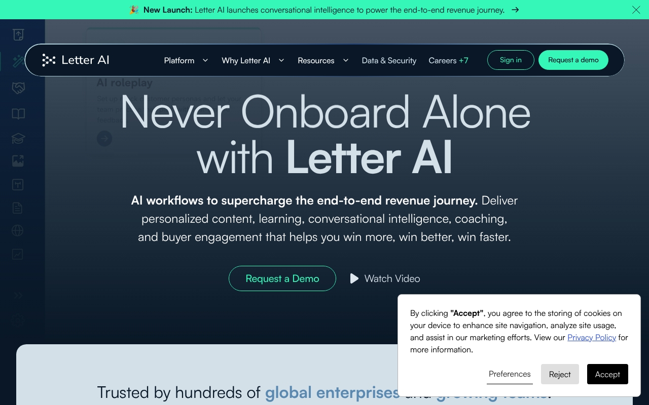 Letter AI website