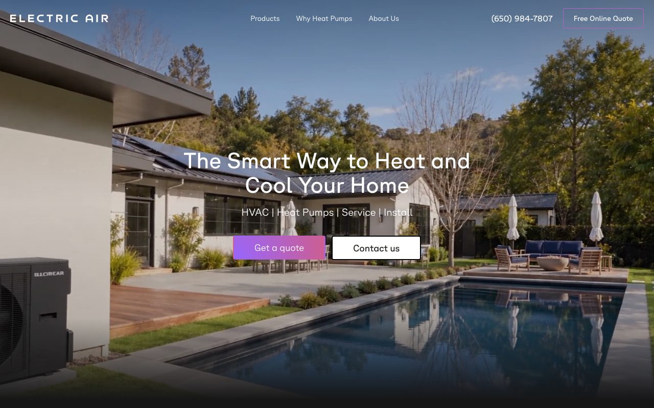 Electric Air website