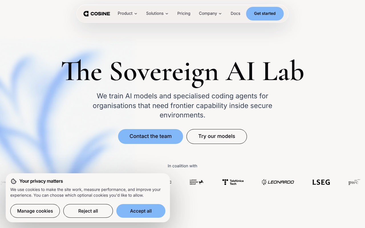 Cosine website