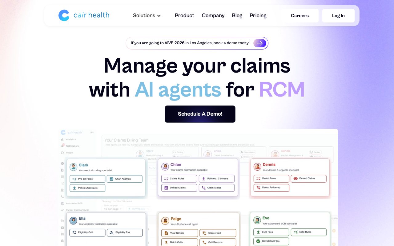 Cair Health website