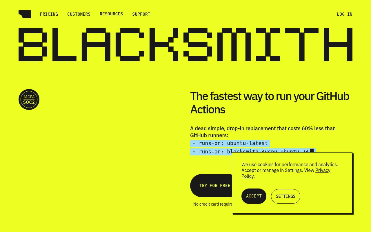 Blacksmith website