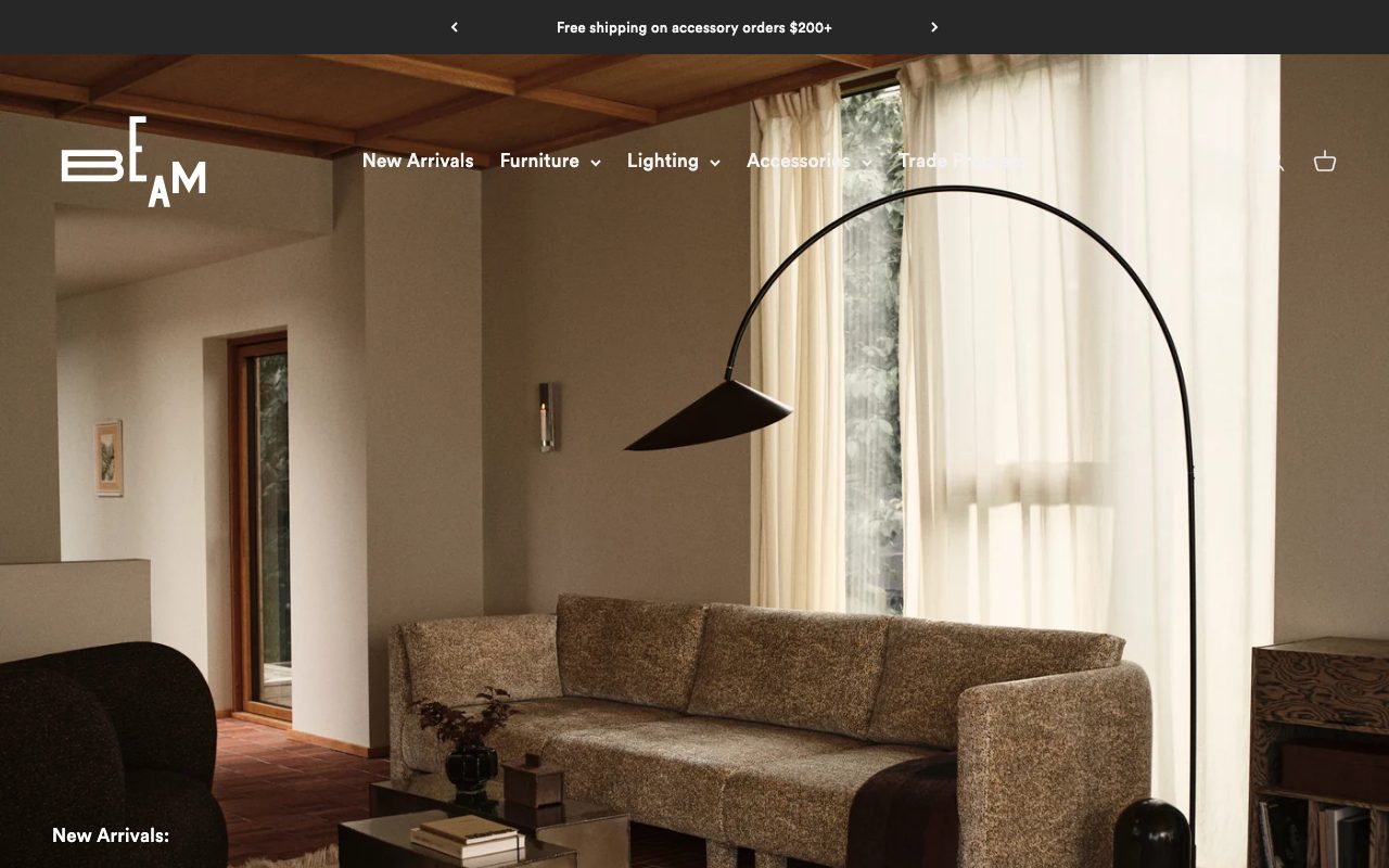 Beam website