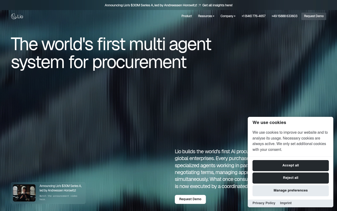 AskLio AI website