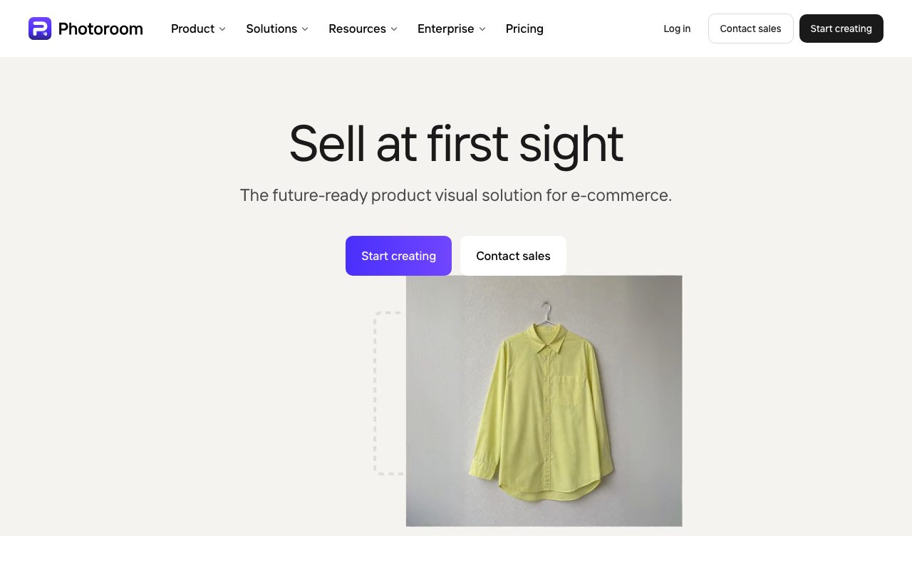 Photoroom website