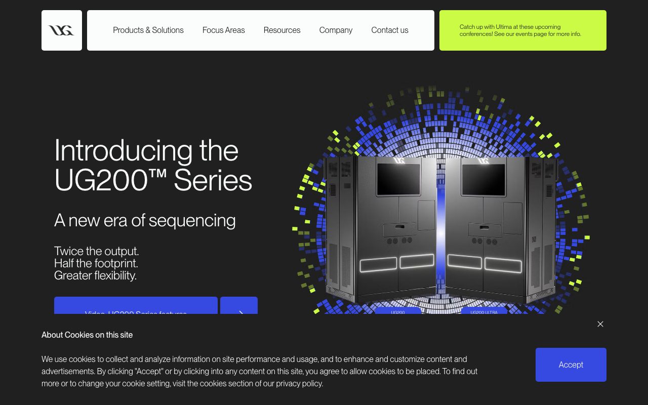 Ultima Genomics website