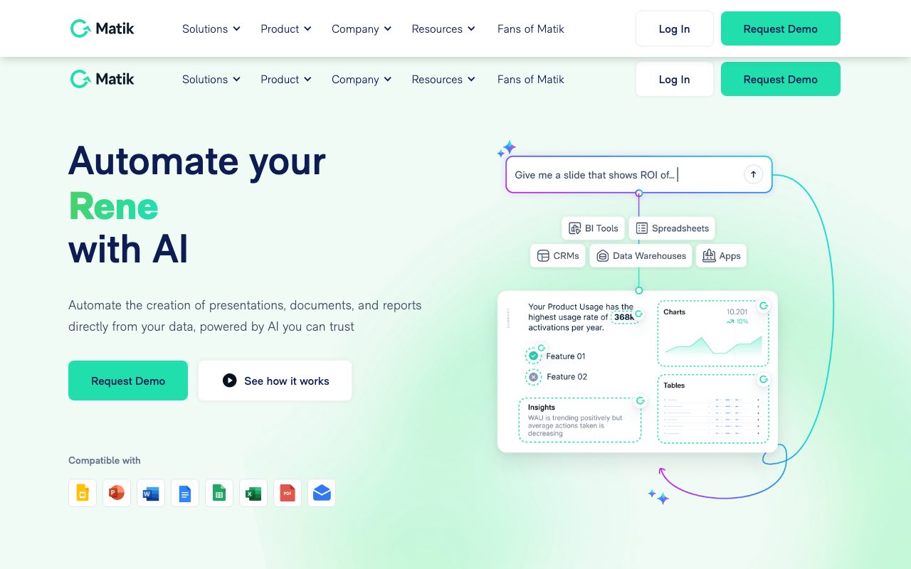 Matik, Inc. website