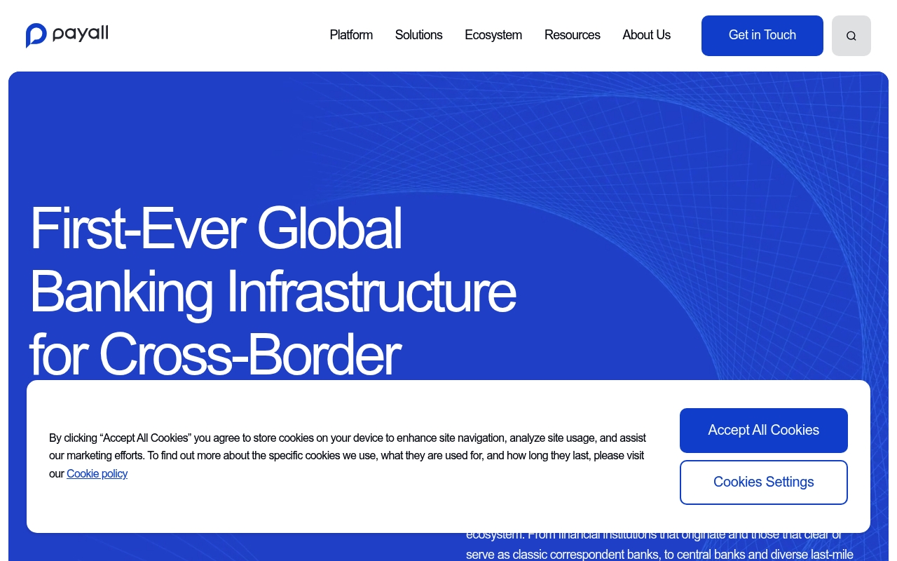 Payall Payment Systems website