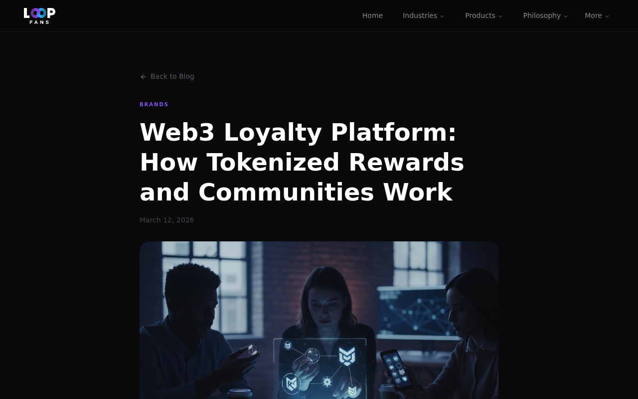 Loop Crypto website
