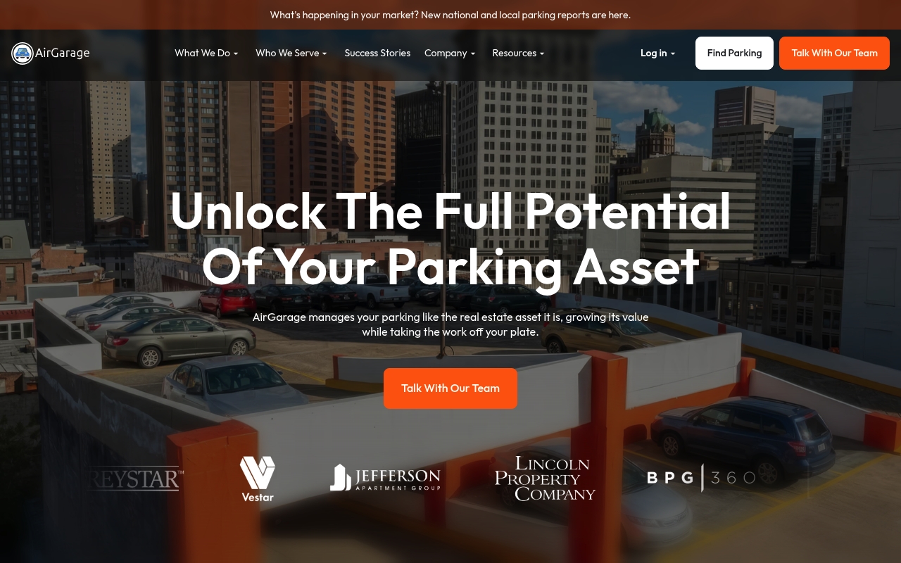 AirGarage website