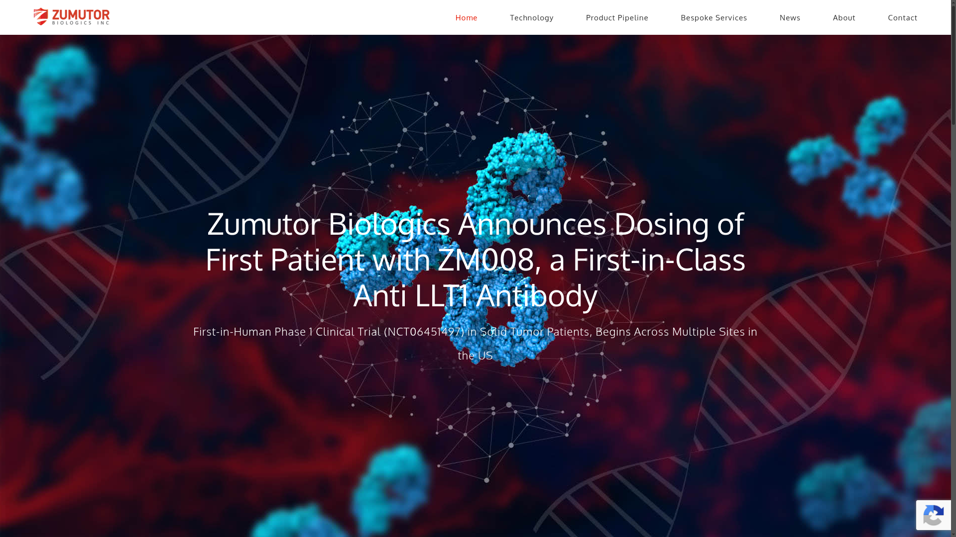 Zumutor Biologics website