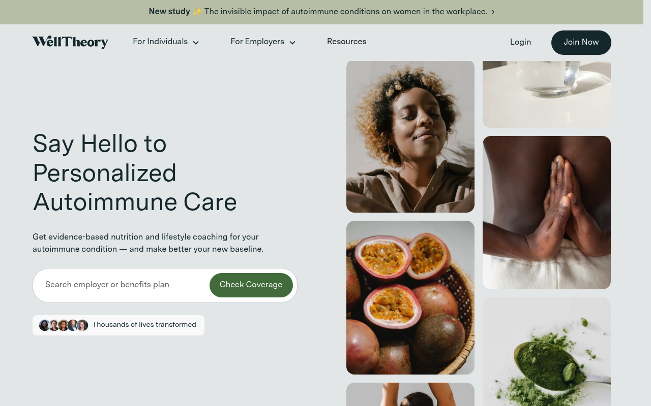 WellTheory website