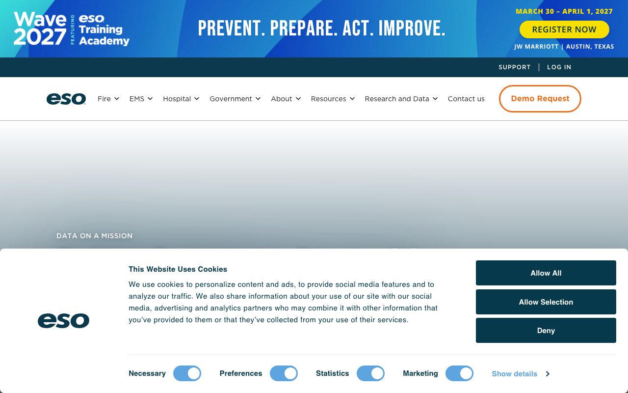 ESO Solutions website