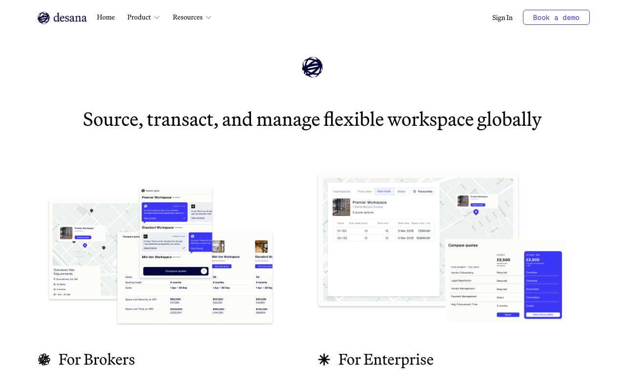 Desana website