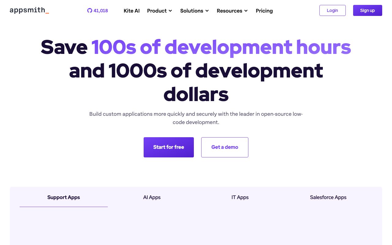 Appsmith website