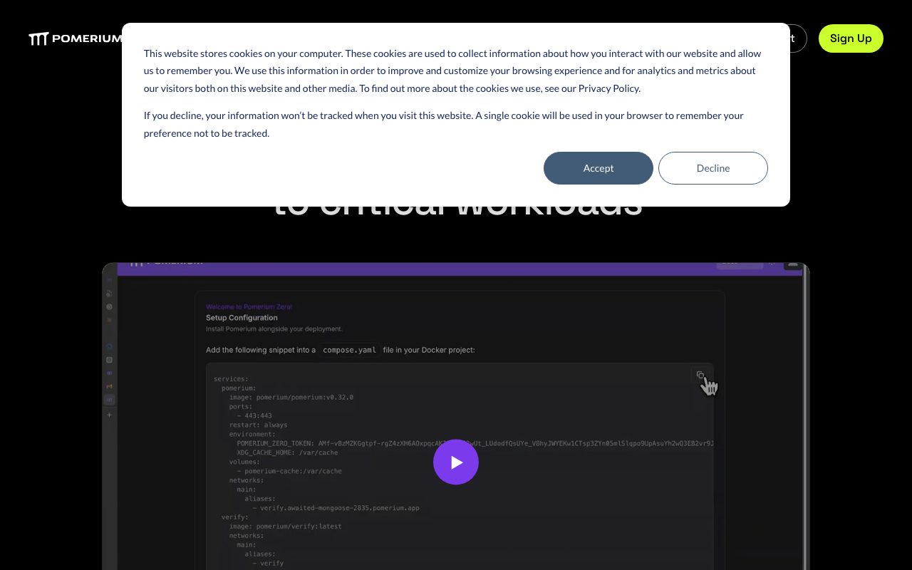 Pomerium website